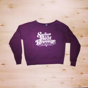 Image of The Revenge Boatneck Shirt (Women-Cranberry)