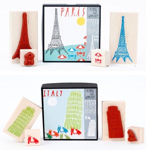 Image of City Rubber Stamp Sets 