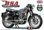 Image of 1962_BSA_Gold_Star_500_clubman_motorcycle_poster