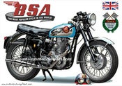 Image of 1962_BSA_Gold_Star_500_clubman_Nutely_Blue_motorcycle_poster