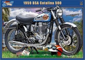 Image of BSA_Santa_Catalina_grand_prix_500_motorcycle_print