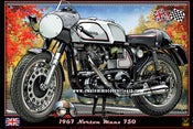 Image of Norton_Atlas_Manx_cafe_racer_motorcycle_prints_poster