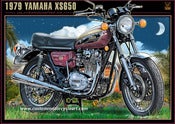Image of Yamaha_xs650_gaston_vanzet_motorcycle_art_print