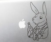 Image of White Rabbit from Alice in Wonderland Vinyl Decal