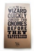 The Wizard Letterpres Print