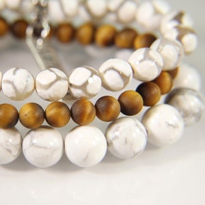 Image of N E W   S T A C K S!   Set of 3 bracelets to stack with other JK pieces - tigers eye