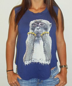 Image of Girls | Brass Monkey | Cap Sleeve Crew | Ultra Violet