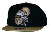 Image of New Orleans Saints Two Tone Big Logo Snapback Hat Cap