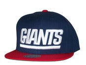 Image of New York Giants Two Tone Big Logo Snapback Hat Cap