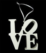 Image of White Love Ornament
