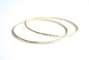Image of Stamped Brass Bangles 1C10
