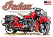 Image of 1947_Indian_Chief_1200_ Classic_motorcycle_poster_print