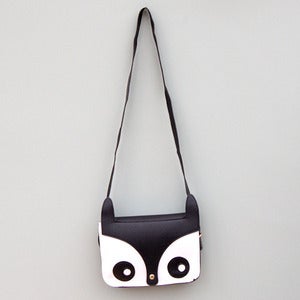Image of Owl Saddle Bag in Black 