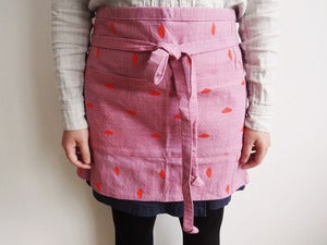 Image of Pink Half Cafe Apron 