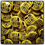 Image of HELLO FRIEND button