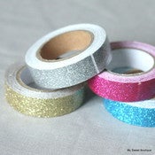 Image of Masking tape à paillettes - 4 coloris