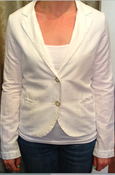 Image of Splendid White Linen Blazer SZ S & M