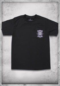 Image of "EXCLUSIVE" AT HELLS GATE POCKET TEE