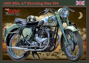 Image of 1955_BSA_Shooting_Star_500_Classic_motorcycle_poster