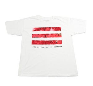Image of Rose Bars Tee in White