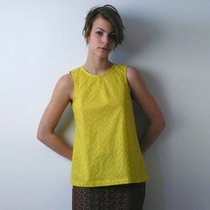 Image of Lemon lace top by ModaSpia