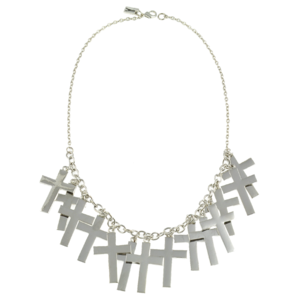 Image of Marcia. Fully Loaded Cross Necklace