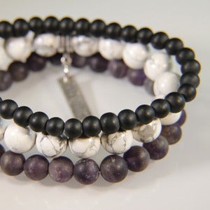 Image of N E W    S T A C K S!  Set of 3 bracelets to stack with your other JK pieces - Amethyst