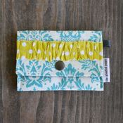 Image of tiny pouch - turquoise damask 