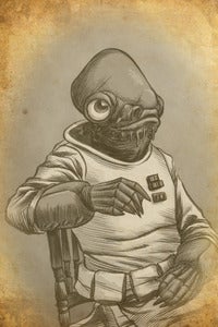 Image of Admiral Ackbar Postcard