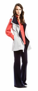 Image of Lisa Vneck Collared Blouse