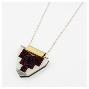 Image of Peru Necklace - Maroon