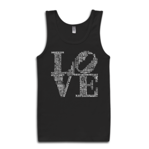 Image of Classic LOVE Tank-Top (Black/White)  