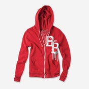 Image of Varsity Zip Hoodie (Red & White)