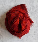 Image of Red Cotton Scarf