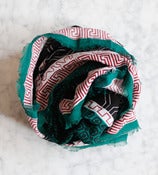 Image of Green Cotton Scarf
