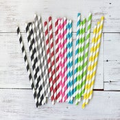 Image of Stripe Paper Straws