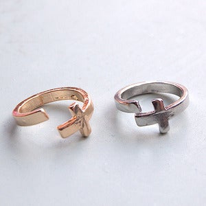 Image of Cross Open Ring 