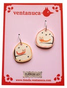 Image of Pendientes plástico mágico y plata