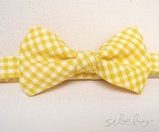 Image of Yellow Gingham Bowtie (IDR 65,000)