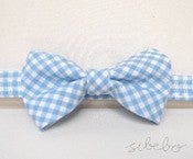 Image of Light Blue Gingham Bowtie (IDR 65,000)