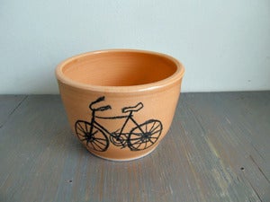Image of Small Tangerine Bicycle Bowl