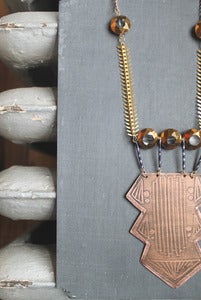 Image of deco tribe copper necklace