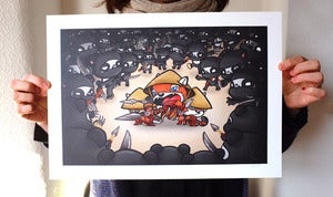 Image of Red Pandas Strikes Back A3 Print