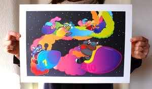 Image of Space Race A3 Print