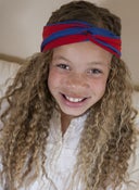 Image of red and blue striped turban