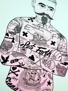 Image of Tat Man - A3 Risograph