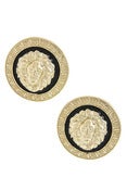 Image of ROUND LION FACE STUDS