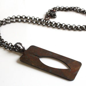Image of Leaf Necklace - closed design