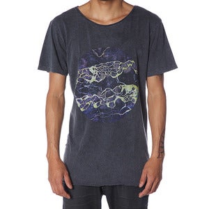Image of SOLAR FLARE TEE | ACID BLACK 