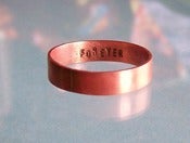 Image of Copper FOREVER Ring